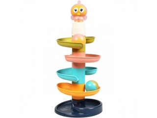 Children's orbital gliding billiard ball tower baby toys 0-1 years old educational toys
