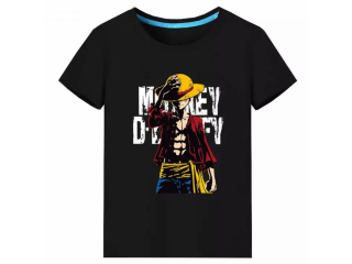 ONE PIECE Luffy Printed Tee Pure Cotton T-Shirt